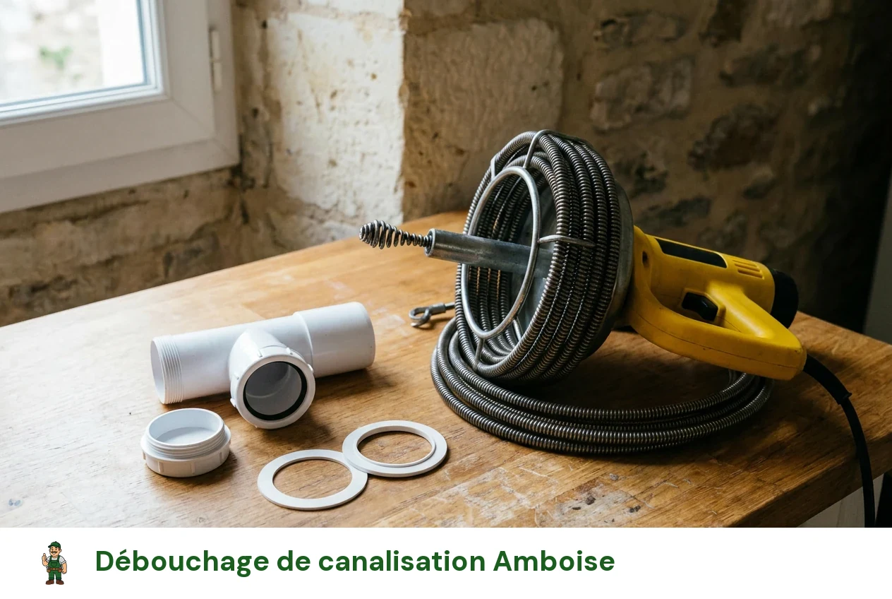 Débouchage de canalisation à Amboise