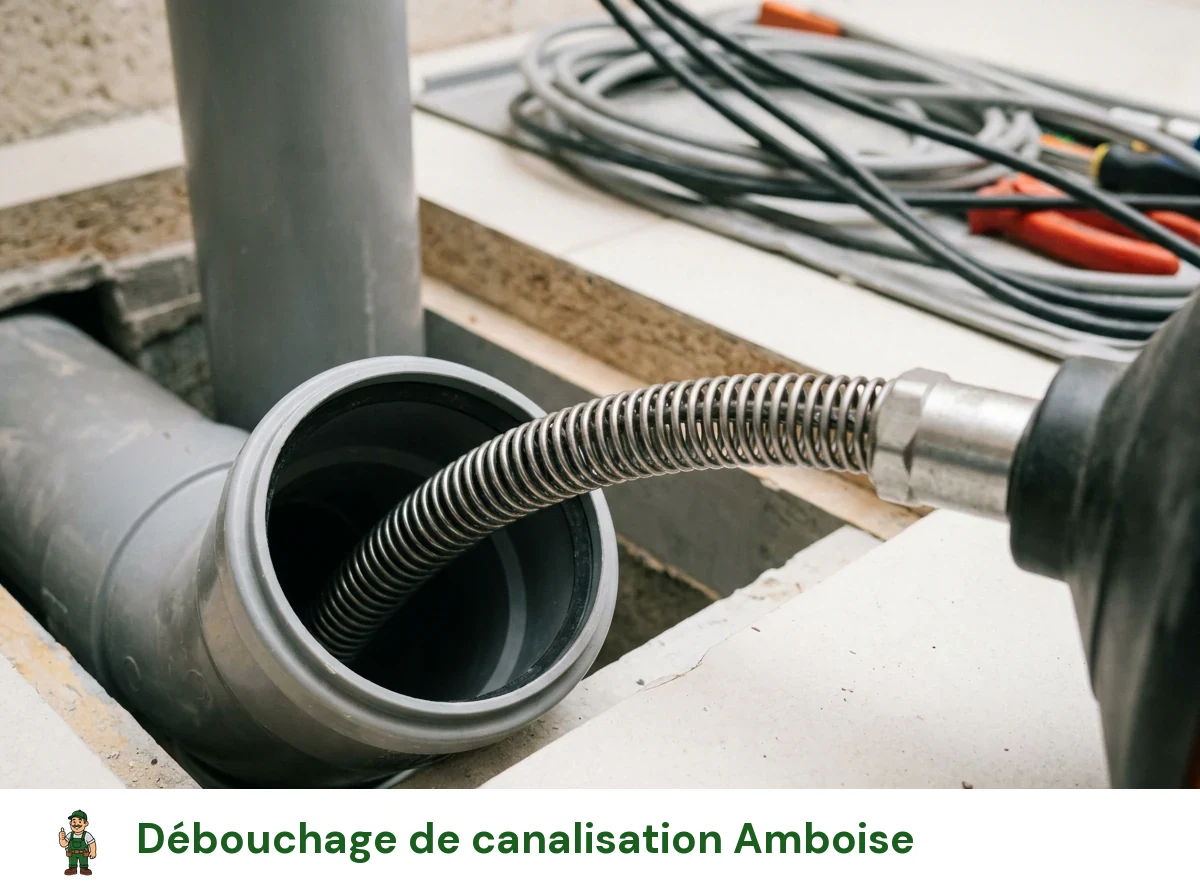 Débouchage de canalisation à Amboise