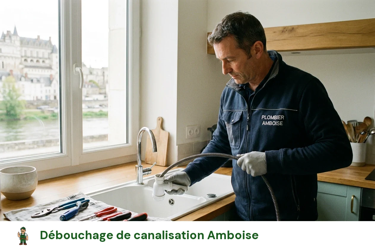 Débouchage de canalisation à Amboise