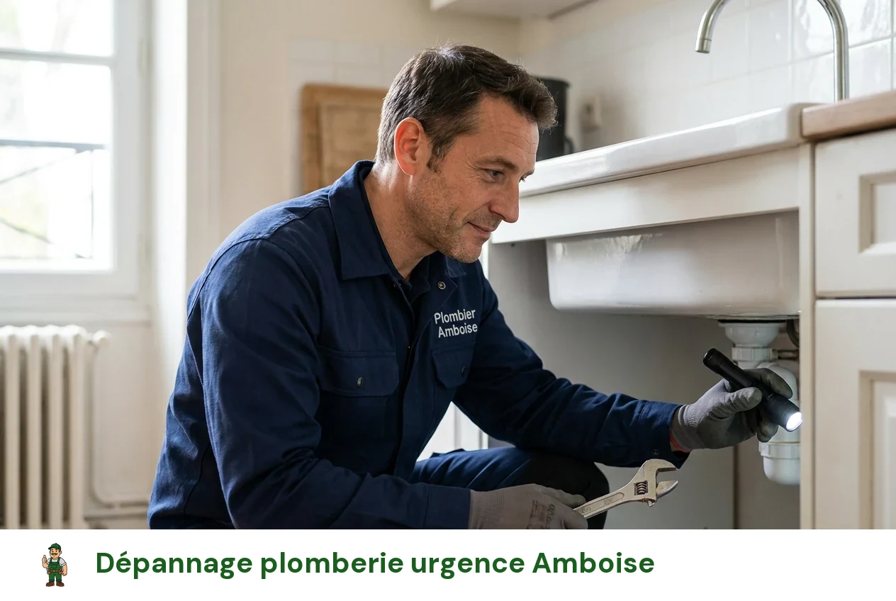 Dépannage plomberie urgence à Amboise