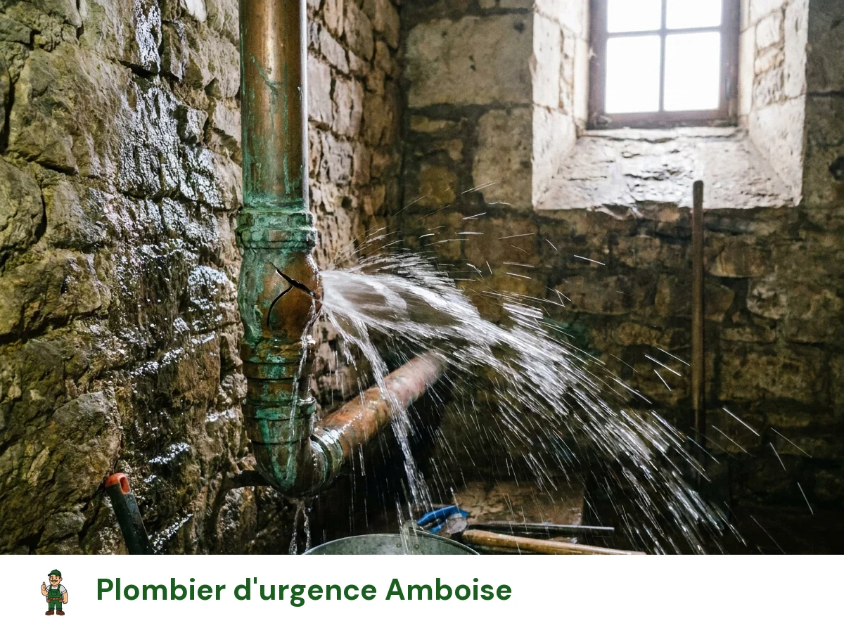 Plombier d'urgence à Amboise