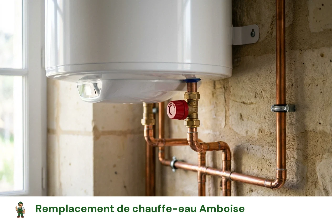Remplacement de chauffe-eau à Amboise