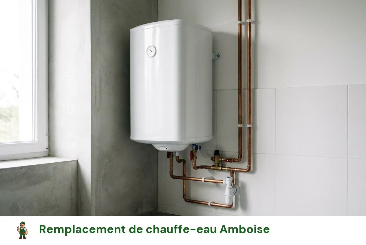 Remplacement de chauffe-eau à Amboise