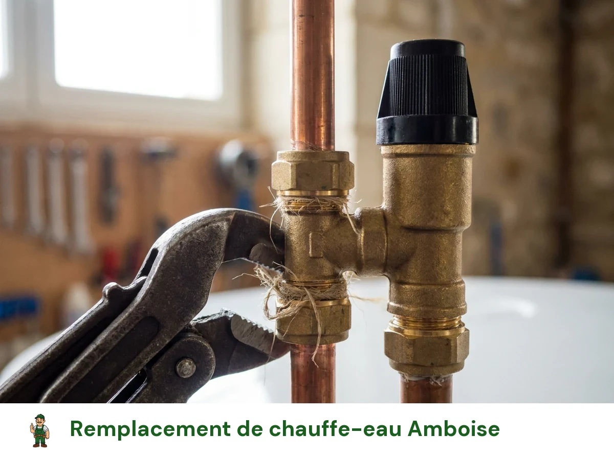 Remplacement de chauffe-eau à Amboise
