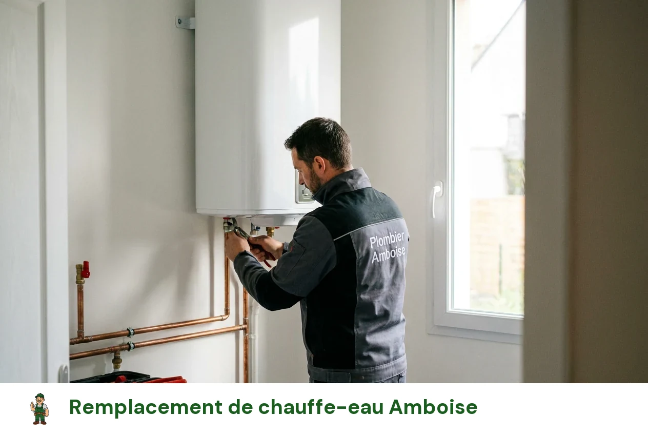 Remplacement de chauffe-eau à Amboise