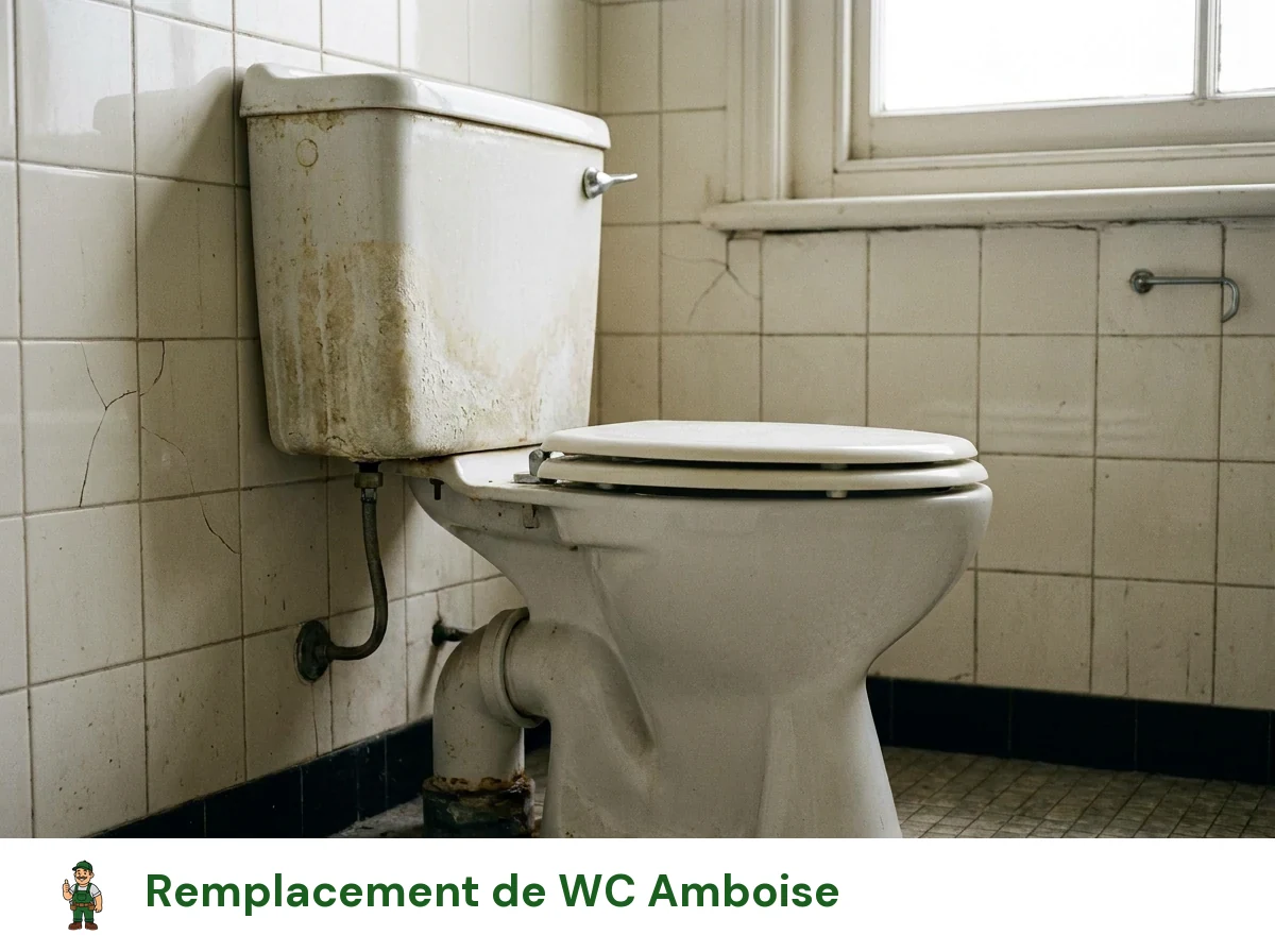 Remplacement de WC à Amboise