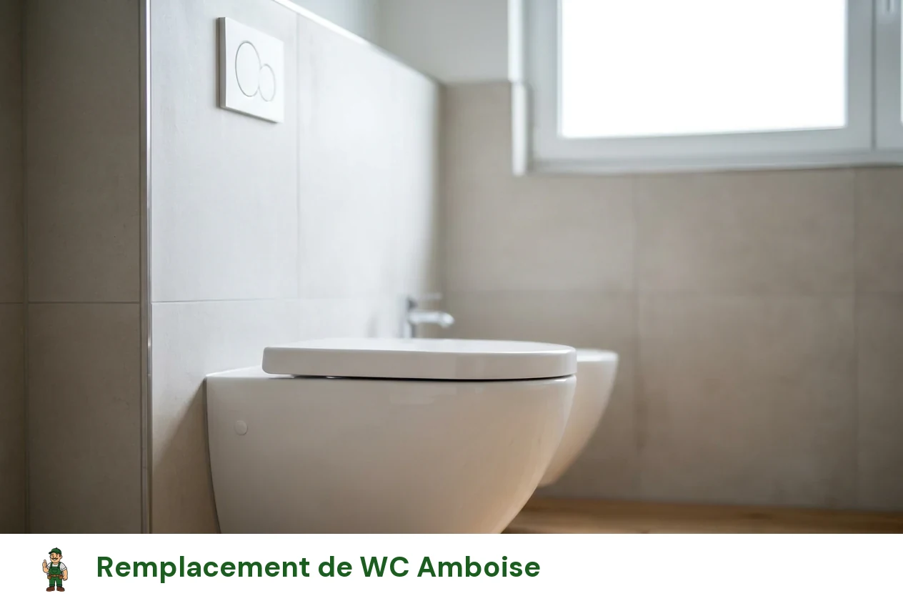 Remplacement de WC à Amboise