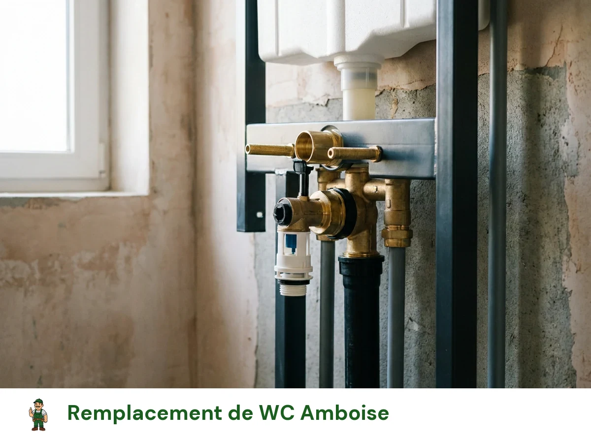 Remplacement de WC à Amboise